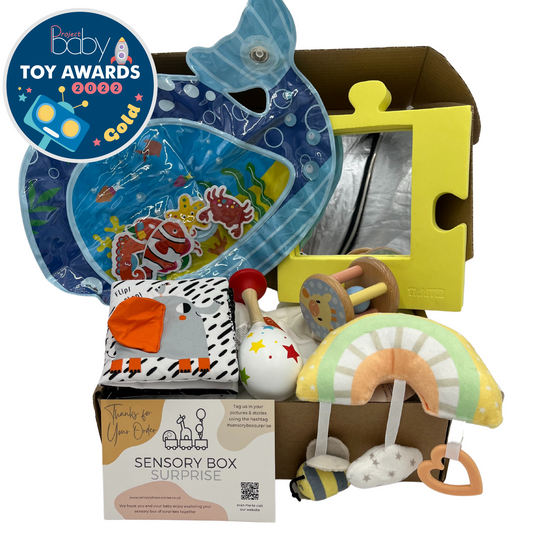 Age 3 - 6 Months Sensory Box | Subscription - 3 Boxes in Total | Every 3 Months | Free Delivery | Or One-Time Purchase (Pay for 3-6 Month Box Only)