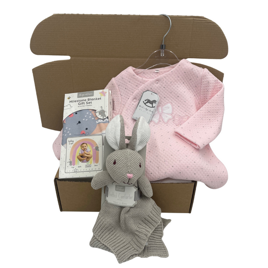 Pink All In One Baby Gift Box - Suitable from Birth