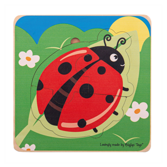 Bigjigs Toys Lifecycle Layer Ladybug Puzzle - 18 Months+
