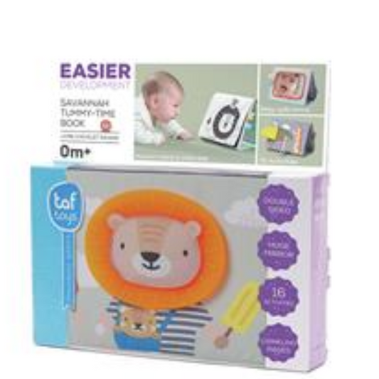 Taf Toys Savannah Tummy Time Book - Suitable from Birth Under Adult Supervision
