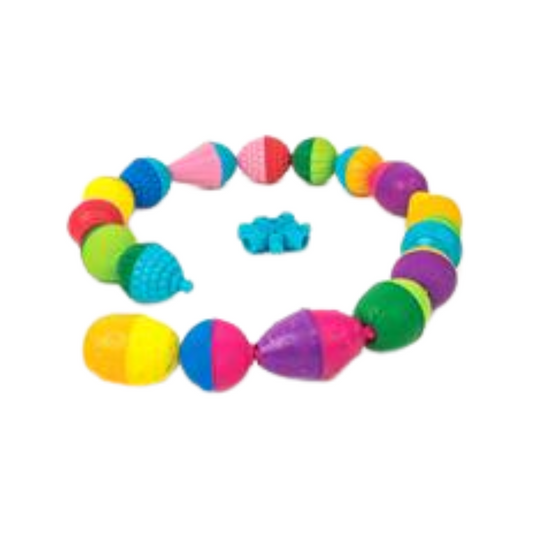 Lalaboom Bag of Beads and Accessories 28PK - Suitable 10-36 Months