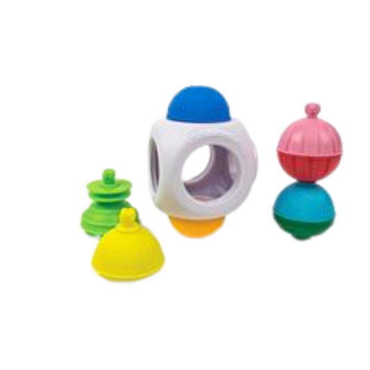 Lalaboom Mini Cube and Four Beads - Suitable 10-36 Months