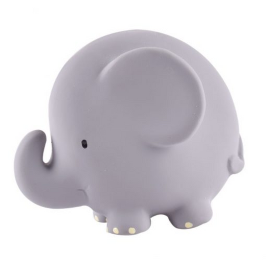 Tikiri Gift Boxed Elephant Natural Rubber Rattle & bath Toy - Suitable From Birth