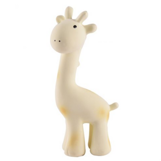 Tikiri Gift Boxed Giraffe Natural Rubber Rattle & bath Toy - Suitable From Birth