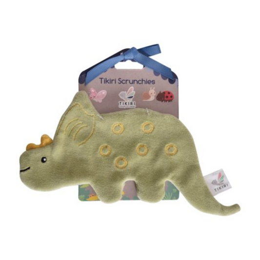 Tikiri Triceratops Crinkle Toy - Suitable From Birth