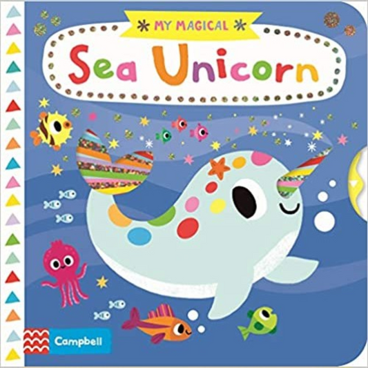 My Magical Sea Unicorn, Push Pull and Slide Board Book - Interest age 1-4 Years