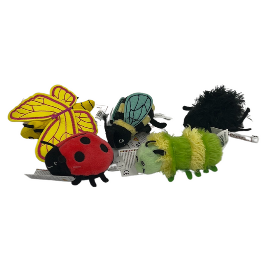 Mini-Beasts Set of 5 Finger Puppets - The Puppet Company