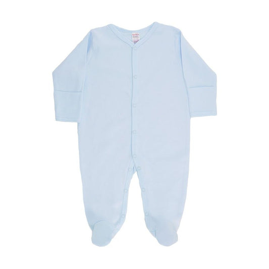 Soft Touch Blue Sleepsuit 100% Cotton Age 0-3 months
