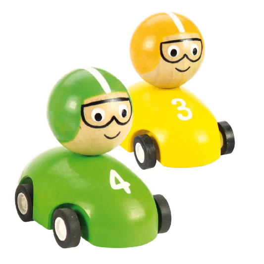 Bigjigs Toys Pull Back Racing Car (individual car) - Suitable 18 months+