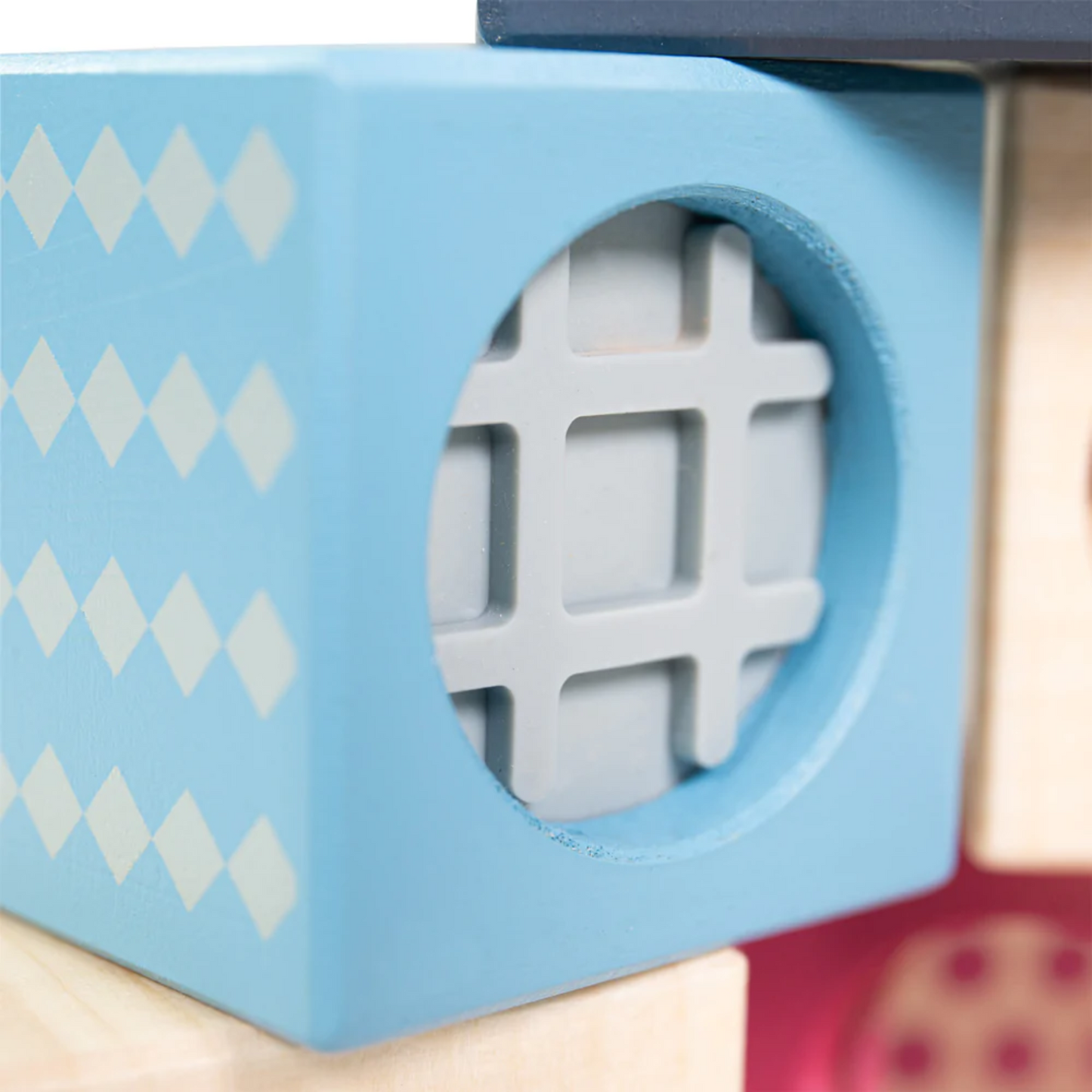 Bigjigs Toys Wooden Sensory Blocks - Suitable 12 months