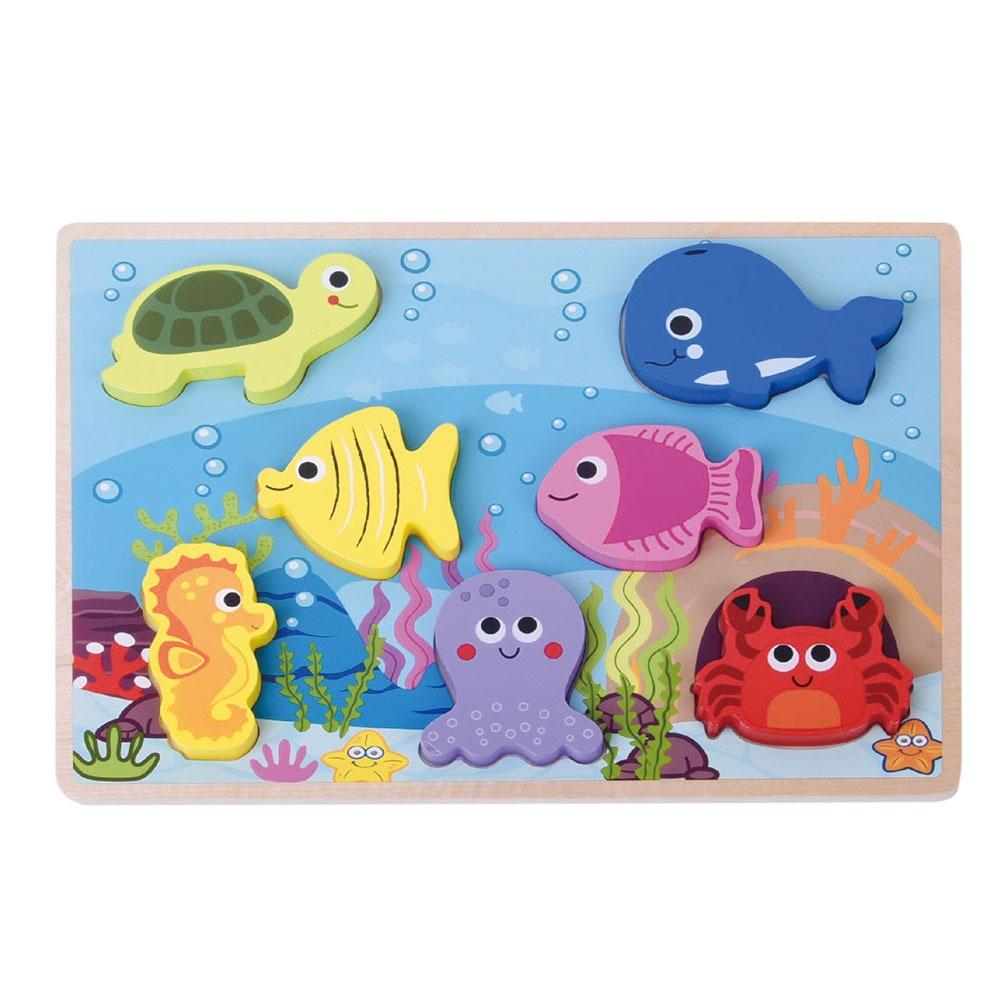 Jumini Chunky Sea life Puzzle - Sensory Box Surprise