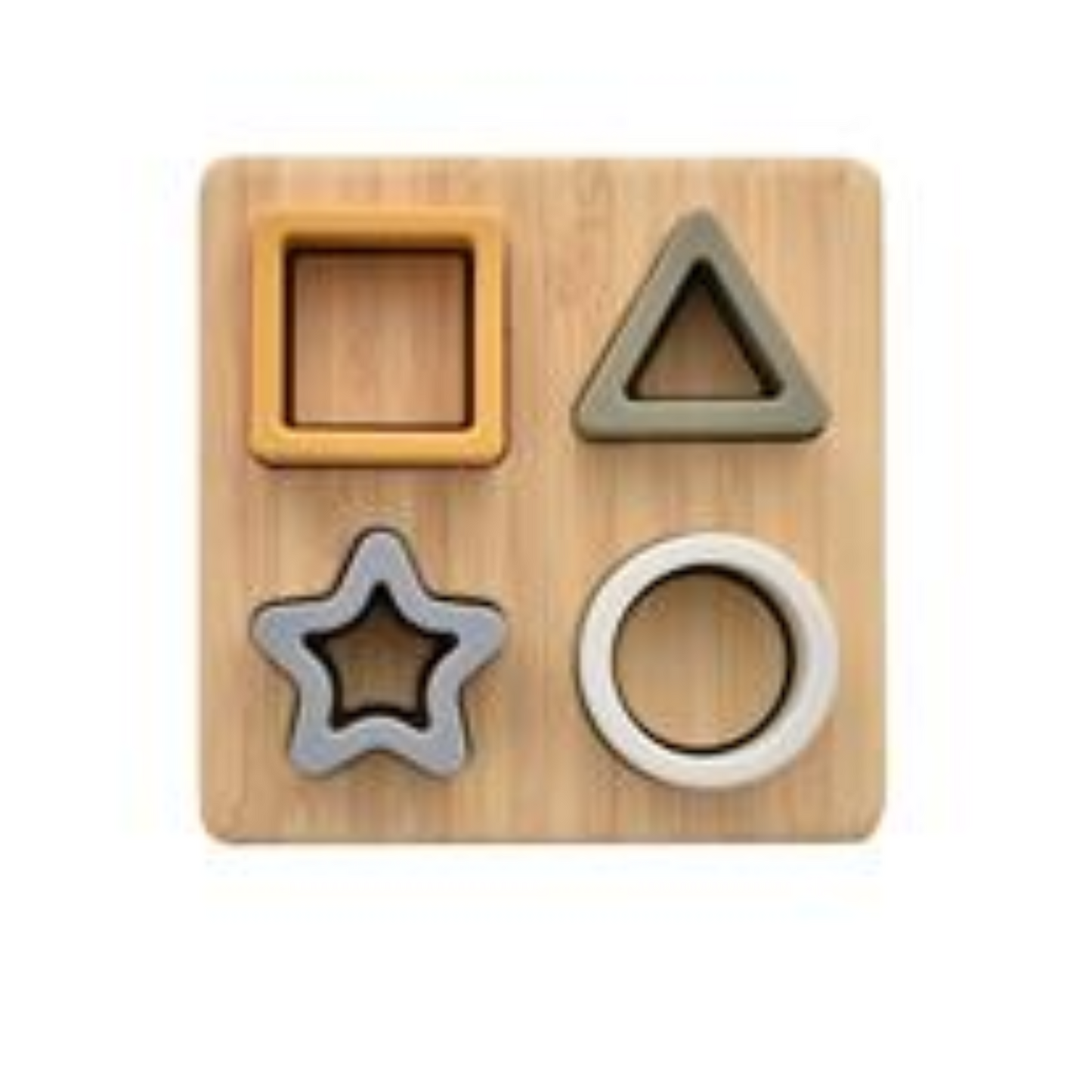 Bambino Silicone & Bamboo Star Puzzle - 3 Months+