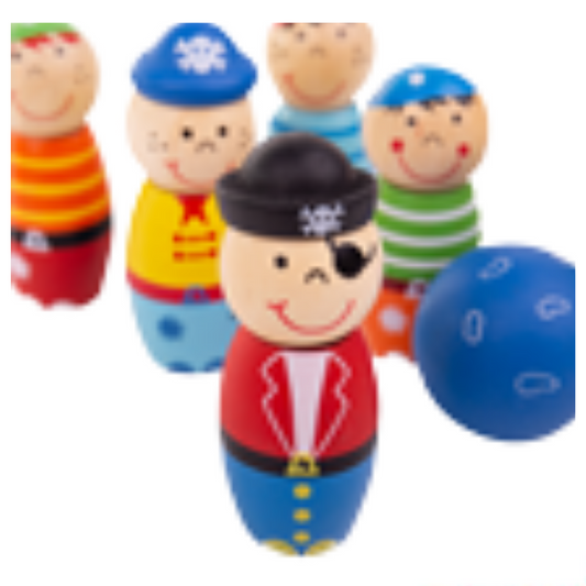 Bigjigs Toys Pirate Skittles - Suitable 2 Years +