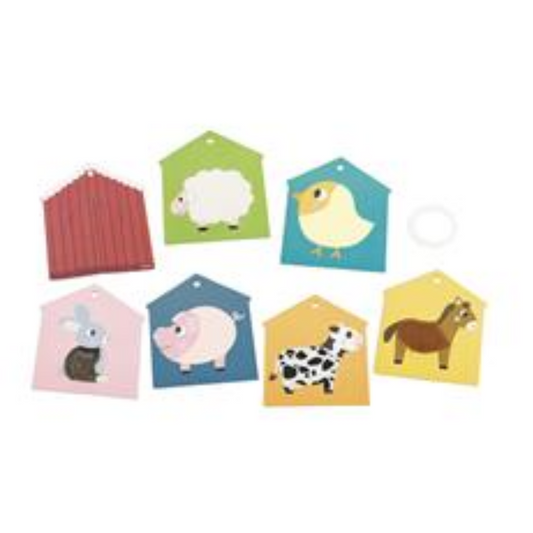 Janod Farm Tactile Card Set - Suitable 12 Months+